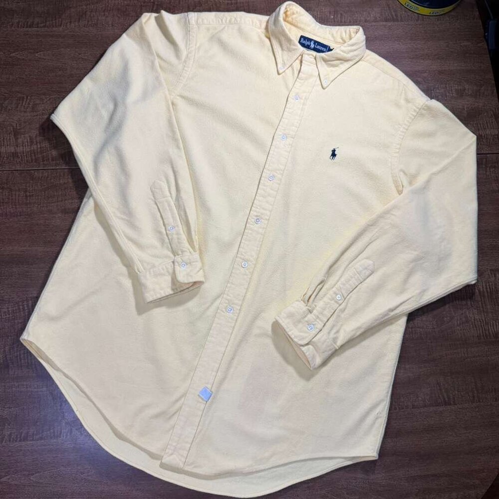 Polo Ralph Lauren Men's Yellow / Cream Polo-shirts